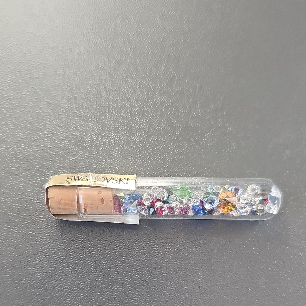 Swarovski Vial with Colorful Crystals